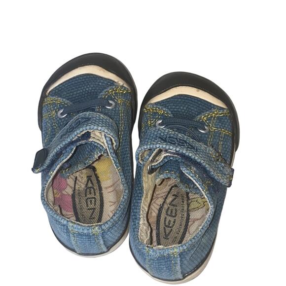 Keen Canvas Blue Strap Sneakers Size 5 - Picture 6 of 11